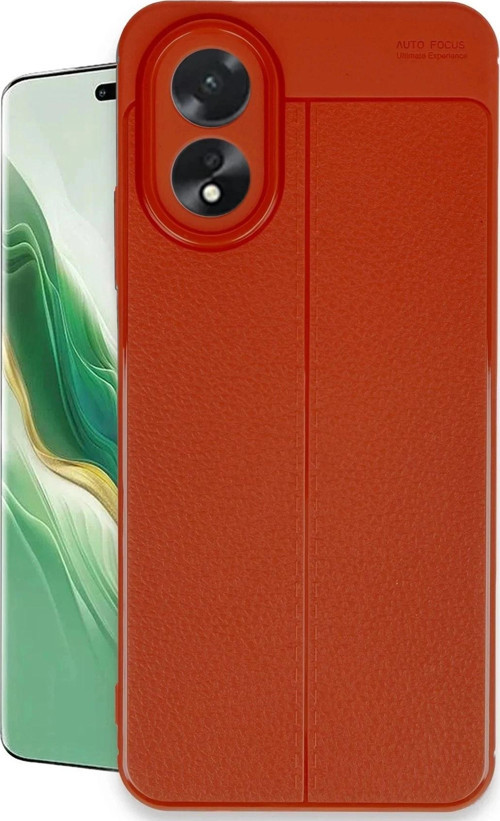 Oppo A38 Kılıf Auto Focus Kapak - Kırmızı-(5796)