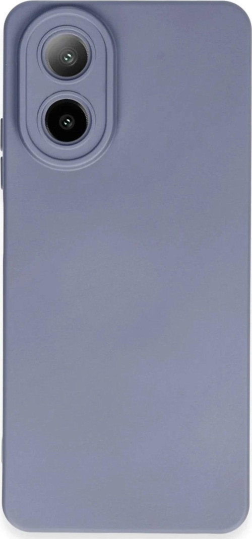 Oppo A38 Kılıf Nano içi Kadife Silikon - Gri-(5796)