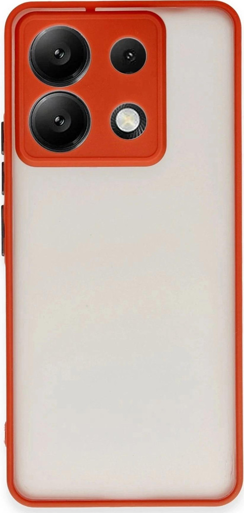Xiaomi Redmi Note 13 5G Kılıf Montreal Silikon Kapak - Kırmızı-(5796)