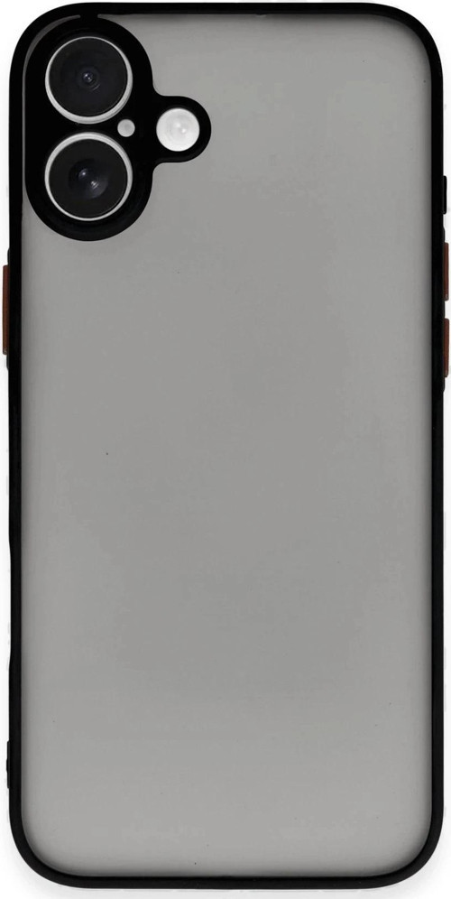 iPhone 16 Kılıf Montreal Silikon Kapak - Siyah-(5796)