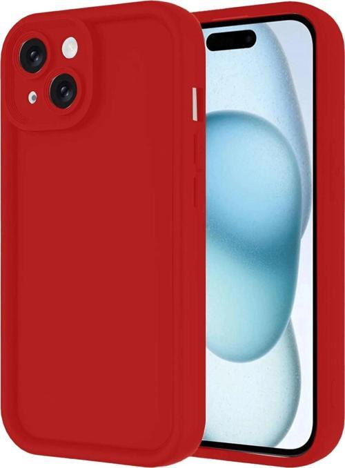iPhone 14 Kılıf Viera Silikon - Kırmızı-(5796)