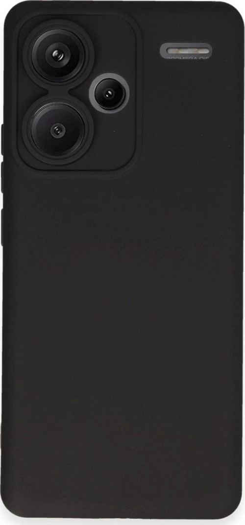 Xiaomi Redmi Note 13 Pro Plus Kılıf Nano içi Kadife Silikon - Siyah-(5796)