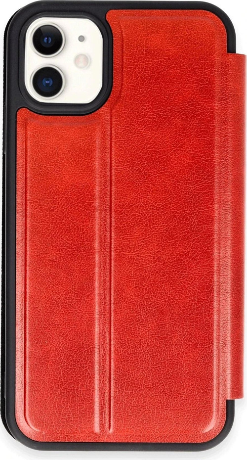 iPhone 11 Kılıf Flip Cover - Kırmızı-(5796)