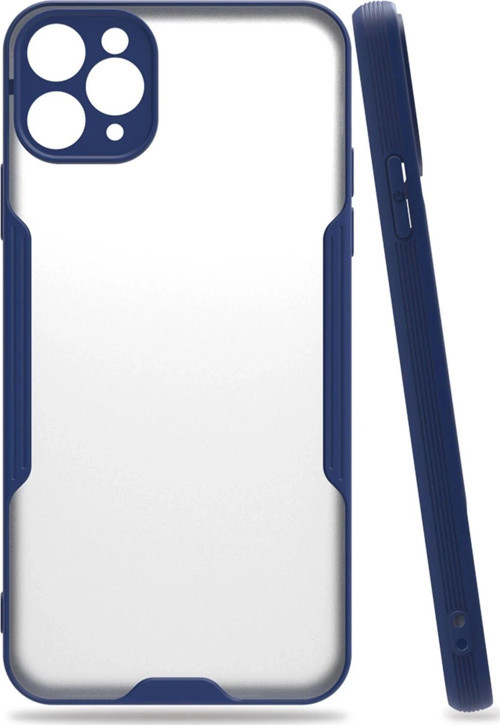 iPhone 11 Pro Kılıf Platin Silikon - Lacivert-(5796)