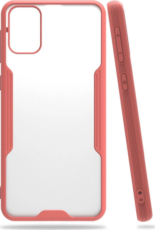 Samsung Galaxy M31 Kılıf Platin Silikon - Pembe-(5796)