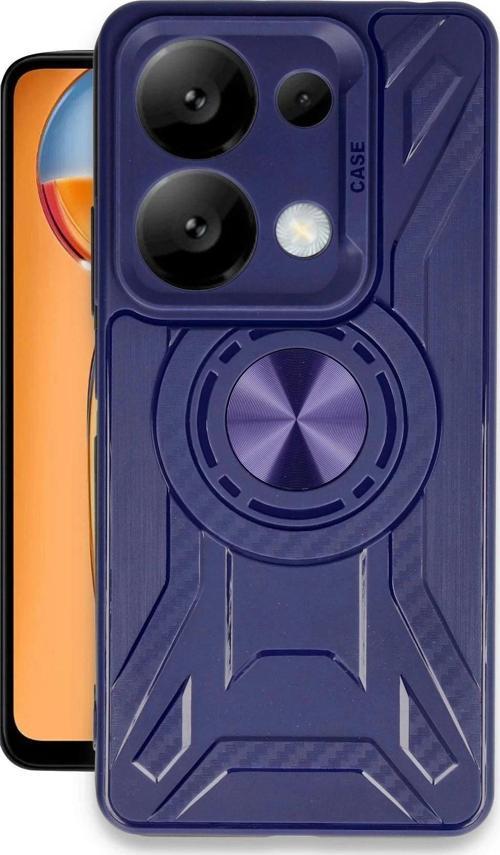 Xiaomi Redmi Note 13 Pro 4G Kılıf Lincoln Silikon - Lacivert-(5796)