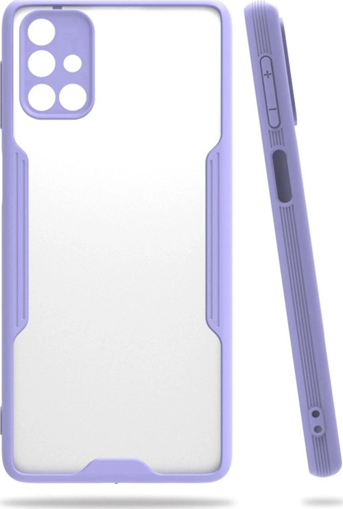 Samsung Galaxy M31S Kılıf Platin Silikon - Lila-(5796)