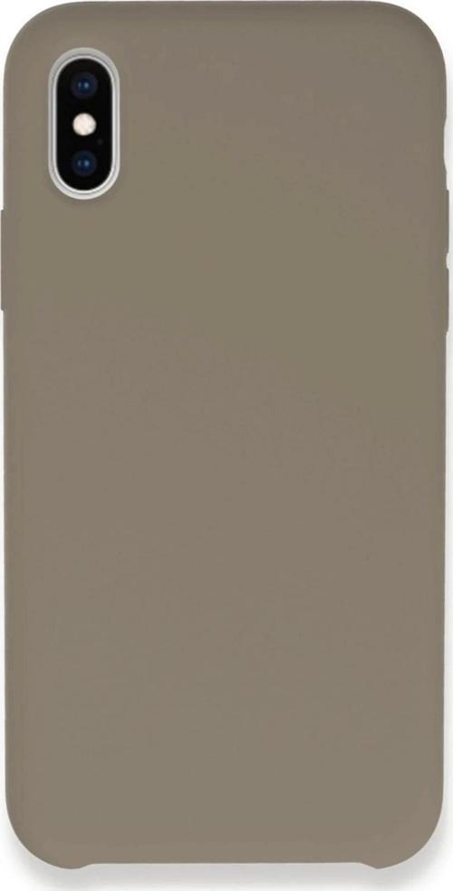 iPhone XS Max Kılıf Lansman Legant Silikon - Bej-(5796)