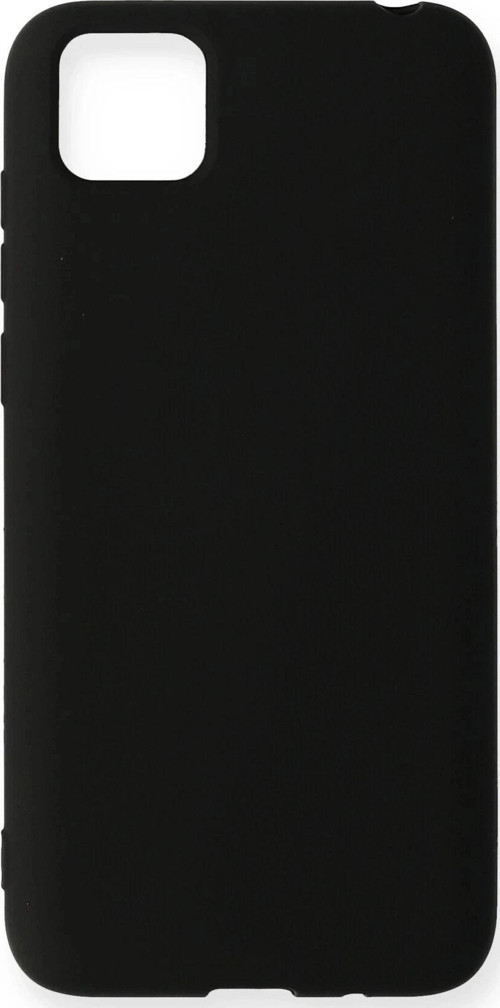 Huawei Y5P Kılıf Nano içi Kadife Silikon - Siyah-(5796)