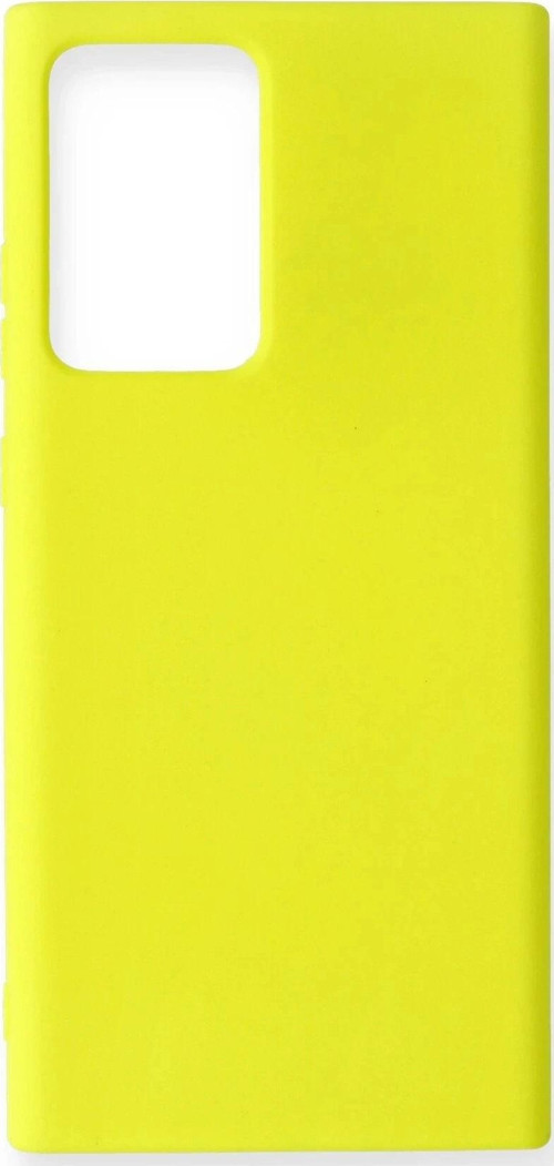 Samsung Galaxy Note 20 Ultra Kılıf Nano içi Kadife Silikon - Sarı-(5796)
