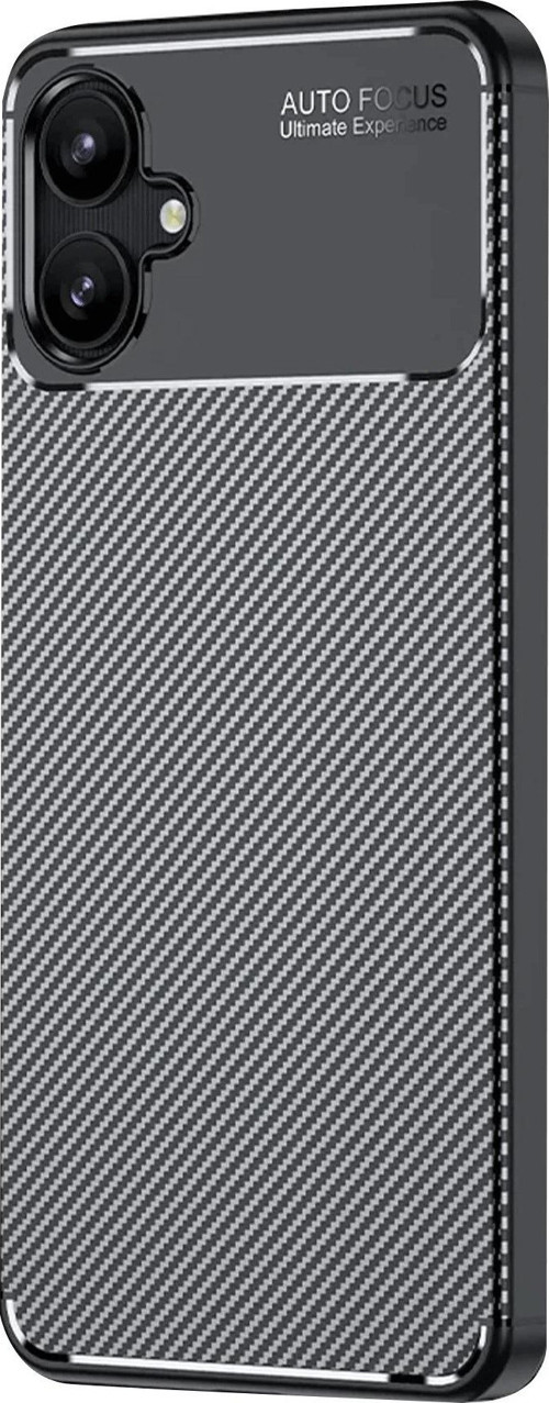 Samsung Galaxy A06 Kılıf Auto Focus Karbon Kapak - Siyah-(5796)