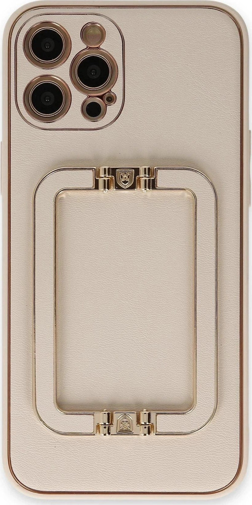iPhone 12 Pro Kılıf Coco Elit Kapak - Gold-(5796)