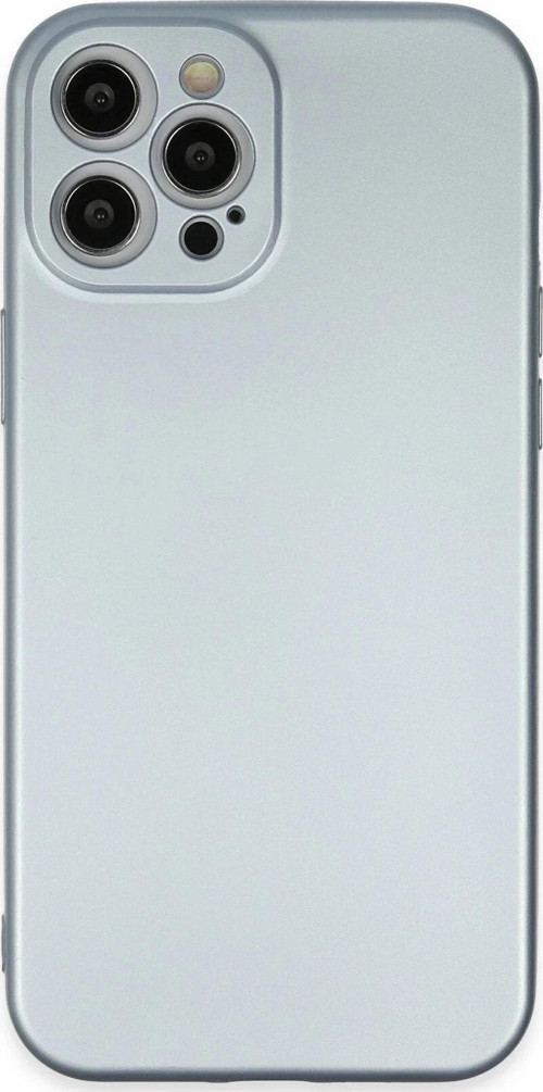iPhone 12 Pro Max Kılıf Nano içi Kadife Silikon - Sky Blue-(5796)