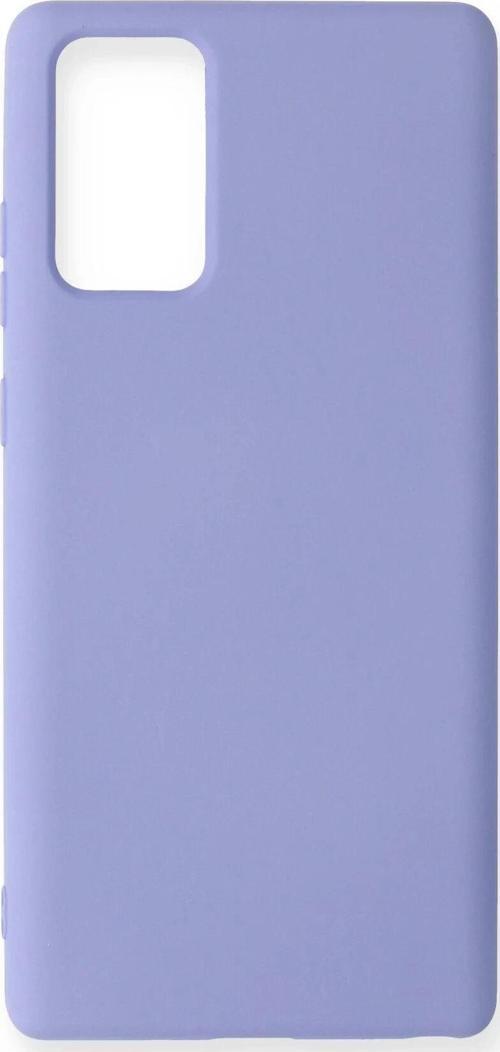 Samsung Galaxy Note 20 Kılıf Nano içi Kadife Silikon - Lila-(5796)
