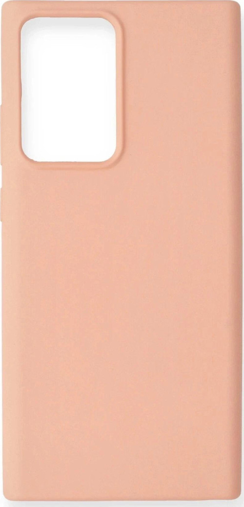 Samsung Galaxy Note 20 Ultra Kılıf Nano içi Kadife Silikon - Pudra-(5796)
