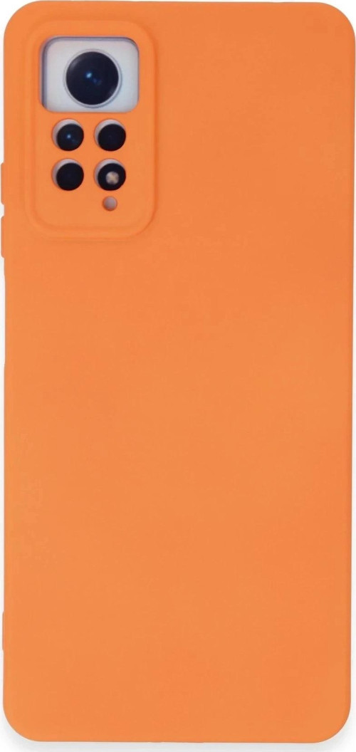 Xiaomi Redmi Note 12 Pro 4G Kılıf Nano içi Kadife Silikon - Turuncu-(5796)