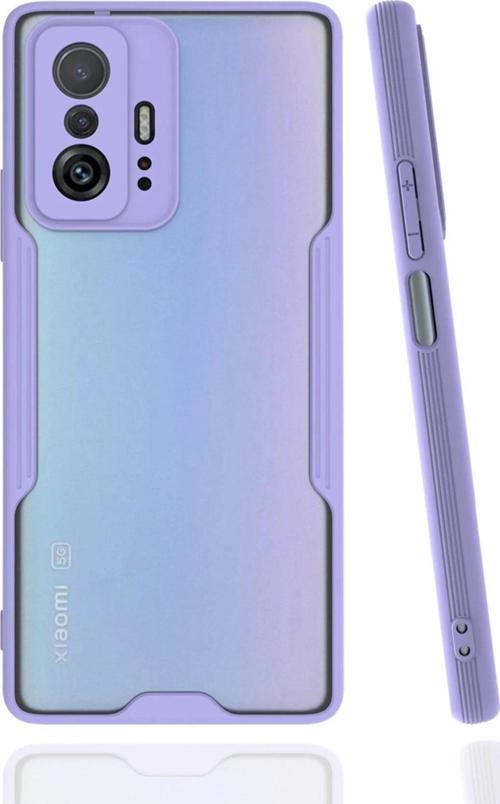 Xiaomi Mi 11T Pro Kılıf Platin Silikon - Lila-(5796)
