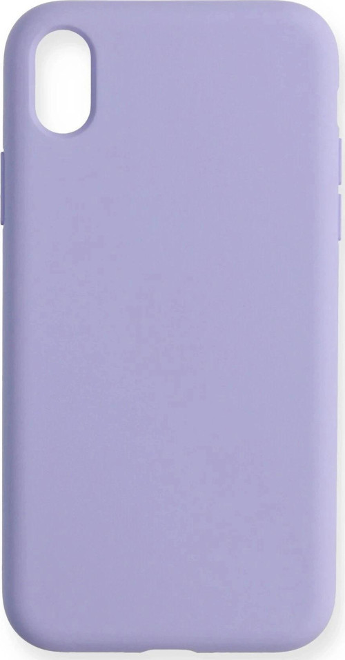 iPhone XR Kılıf Nano içi Kadife Silikon - Lila-(5796)