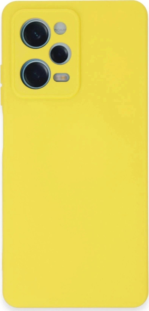 Xiaomi Redmi Note 12 Pro 5G Kılıf Nano içi Kadife Silikon - Sarı-(5796)