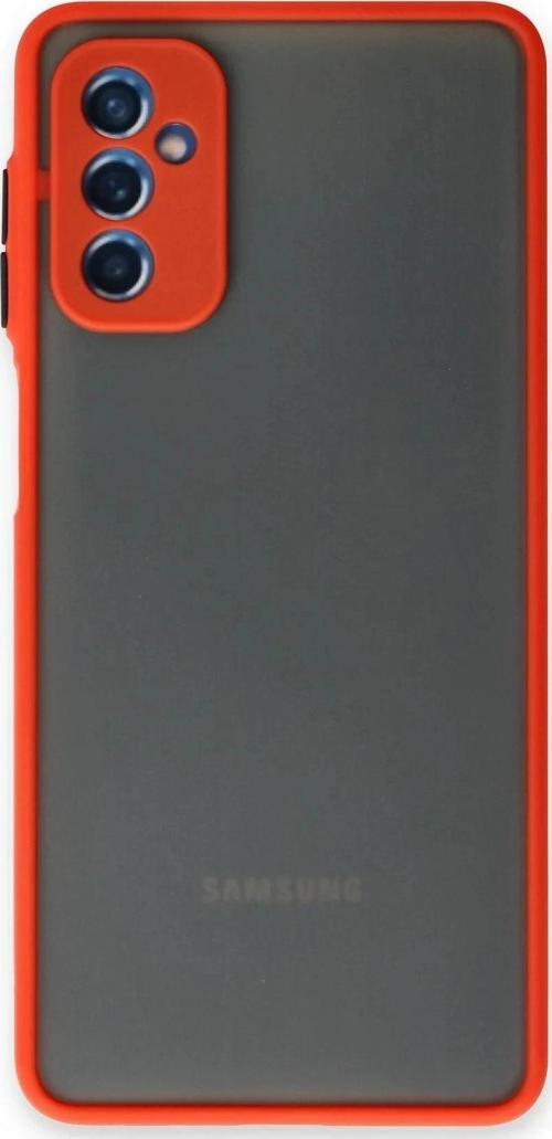 Samsung Galaxy M52 5G Kılıf Montreal Silikon Kapak - Kırmızı-(5796)