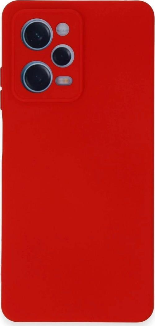 Xiaomi Redmi Note 12 Pro 5G Kılıf Nano içi Kadife Silikon - Kırmızı-(5796)