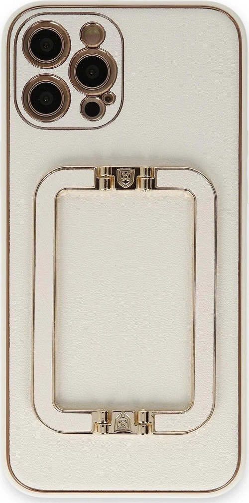 iPhone 12 Pro Max Kılıf Coco Elit Kapak - Beyaz-(5796)