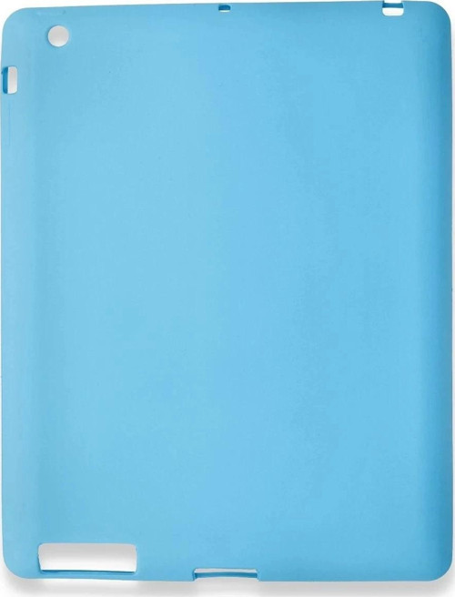 iPad 4 9.7 Kılıf Evo Tablet Silikon - Mavi-(5796)