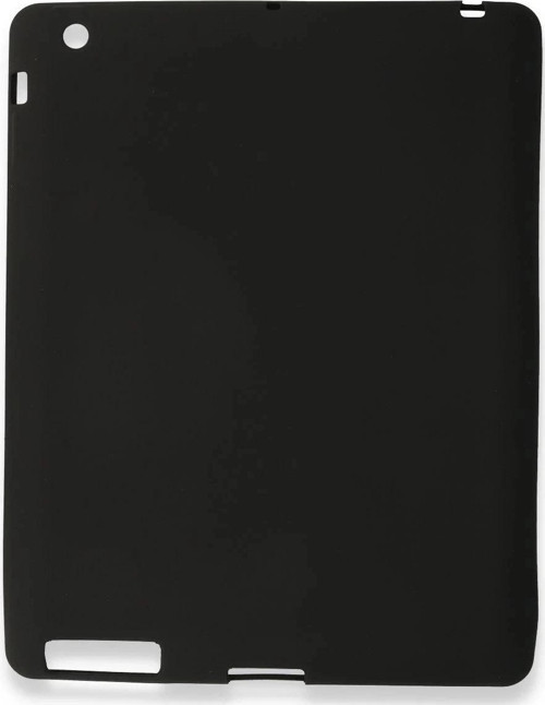 iPad 4 9.7 Kılıf Evo Tablet Silikon - Siyah-(5796)