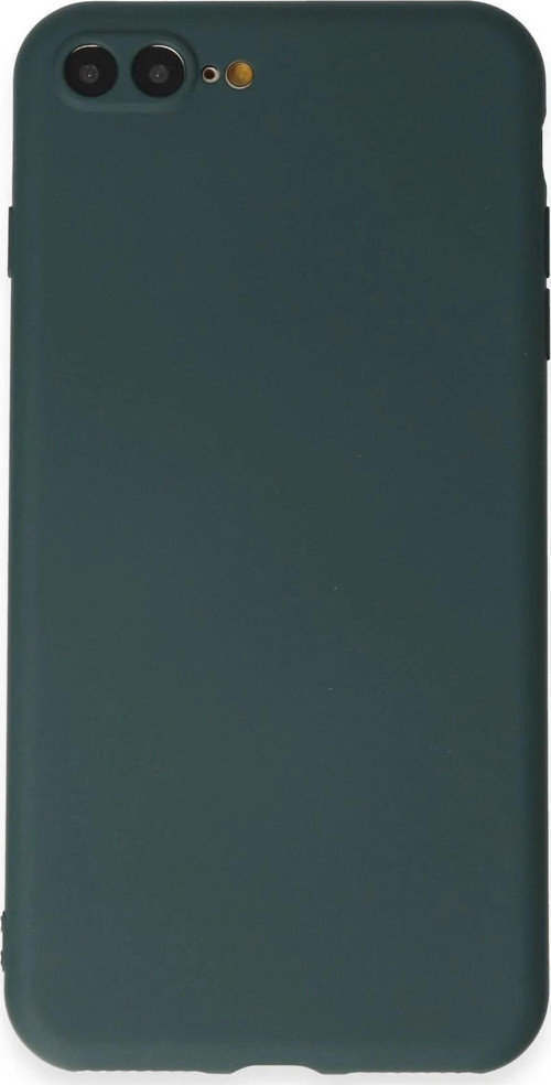 iPhone 7 Plus Kılıf First Silikon - Koyu Yeşil-(5796)