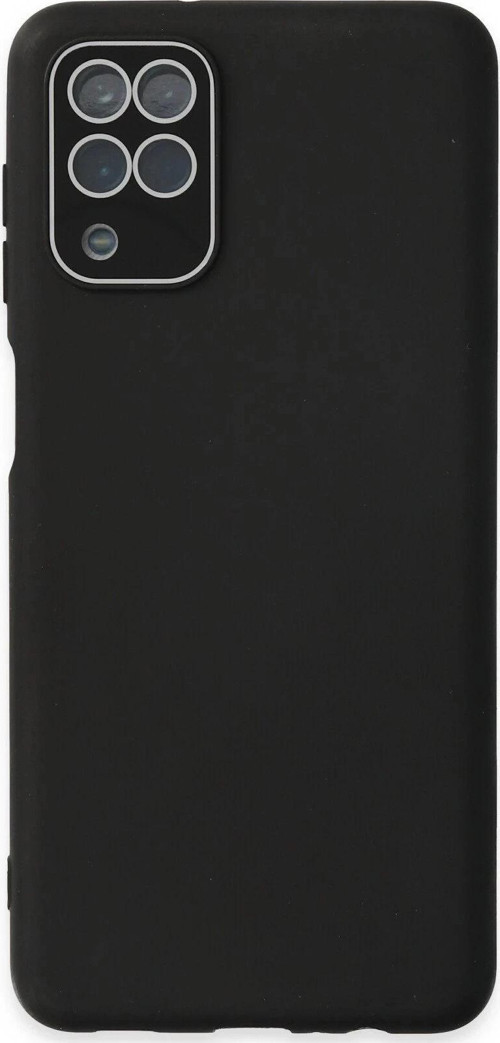 Samsung Galaxy A22 Kılıf Lansman Glass Kapak - Siyah-(5796)