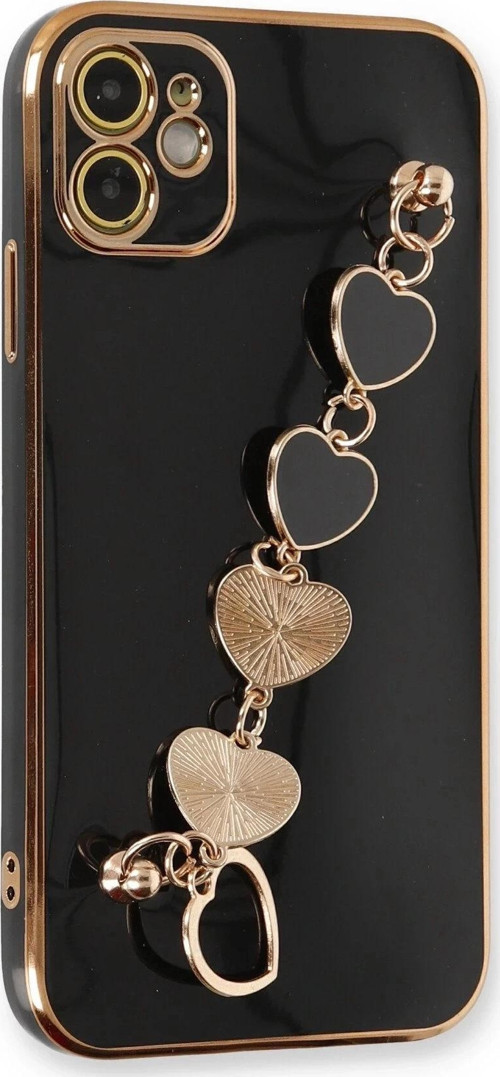 iPhone 12 Kılıf Esila Silikon - Siyah-(5796)