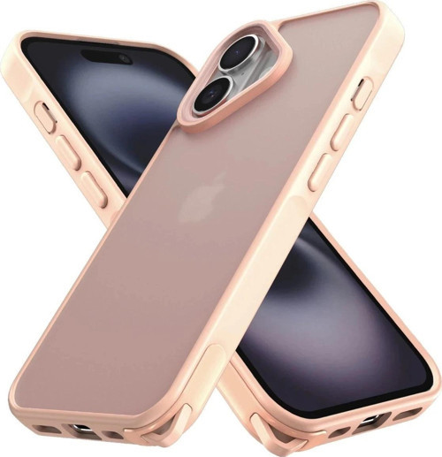 iPhone 16 Kılıf Elegant Kapak - Pudra-(5796)