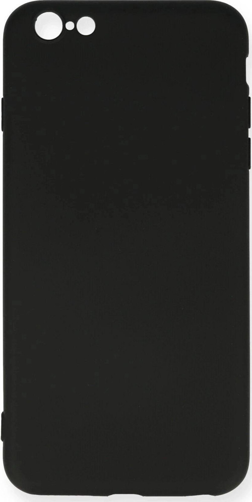 iPhone 6 Plus Kılıf Nano içi Kadife Silikon - Siyah-(5796)