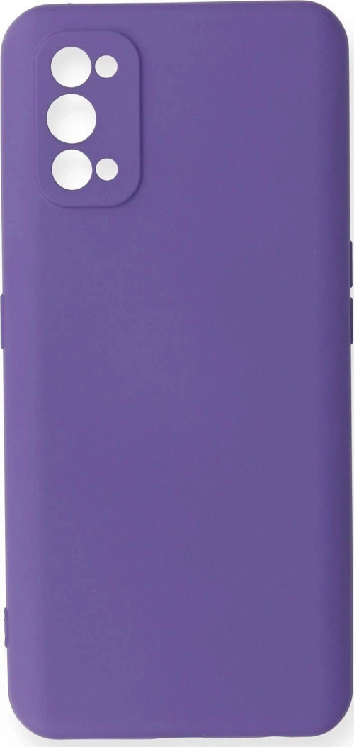 Realme 7 Pro Kılıf Nano içi Kadife Silikon - Mor-(5796)