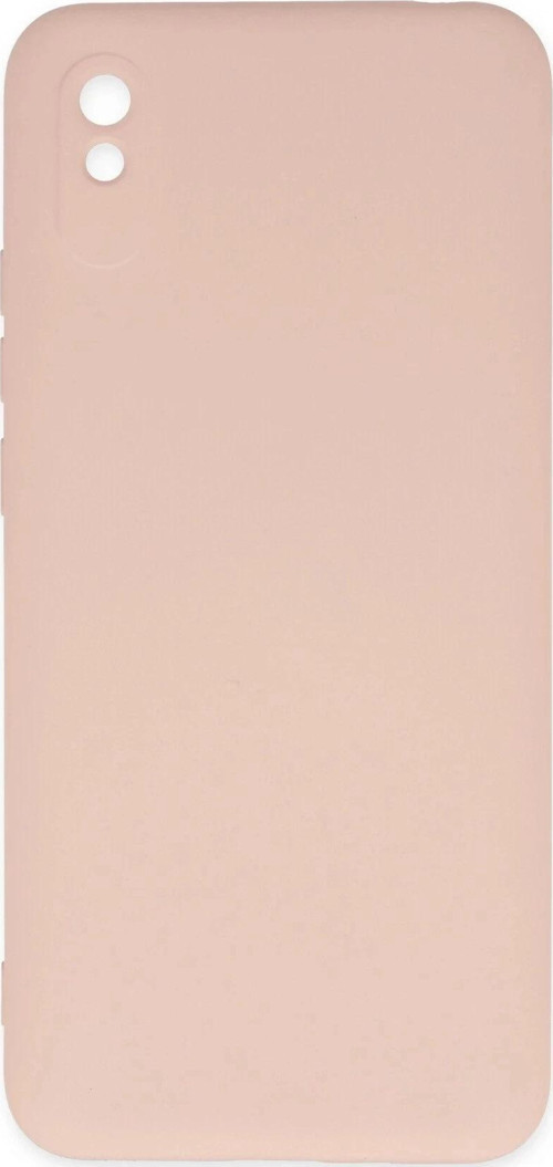 Xiaomi Redmi 9A Kılıf Nano içi Kadife Silikon - Pudra-(5796)