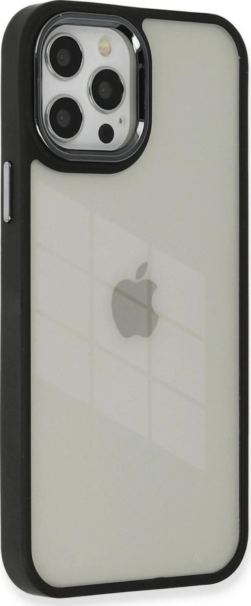 iPhone 12 Pro Max Kılıf Dora Kapak - Siyah-(5796)
