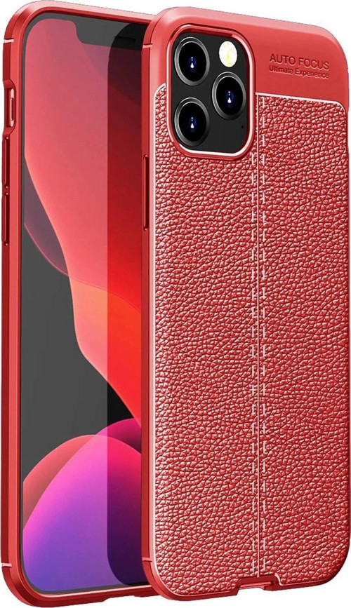 iPhone 12 Pro Max Kılıf Auto Focus Kapak - Kırmızı-(5796)