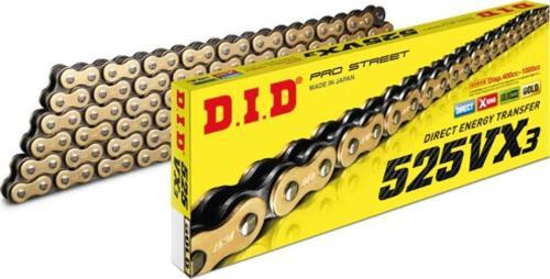 525-112Vx3 2017-2021 Aprilia Dorsoduro Uyumlu Zincir Vx3 Xring Gold