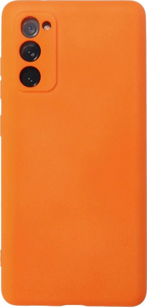 Samsung Galaxy S20 FE Kılıf Nano içi Kadife Silikon - Turuncu-(5796)