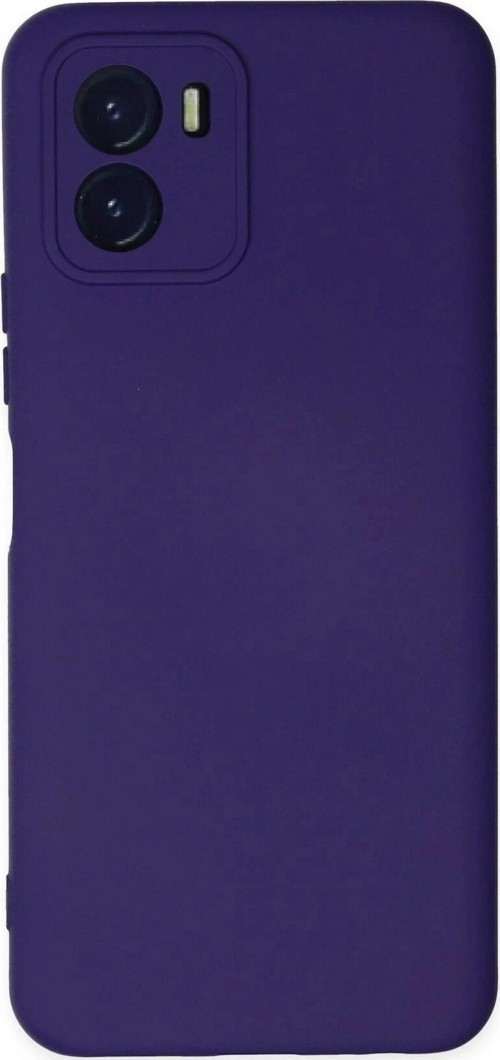 Vivo Y15S Kılıf Nano içi Kadife Silikon - Mor-(5796)