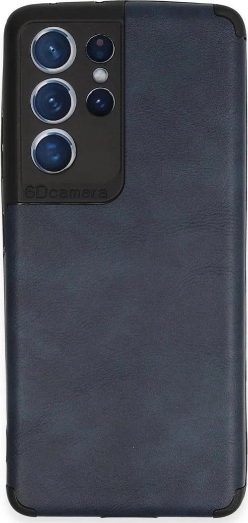 Samsung Galaxy S21 Ultra Kılıf Loop Deri Silikon - Lacivert-(5796)