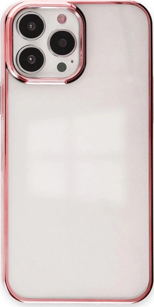 iPhone 13 Pro Max Kılıf Element Silikon - Pembe-(5796)