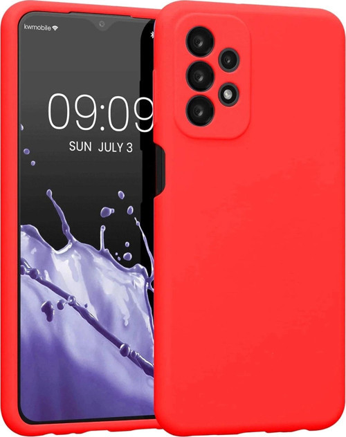 Samsung Galaxy A23 4G Kılıf First Silikon - Kırmızı-(5796)