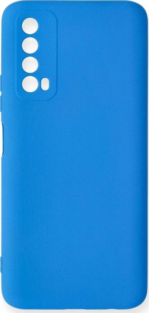 Huawei P Smart 2021 Kılıf Nano içi Kadife Silikon - Mavi-(5796)