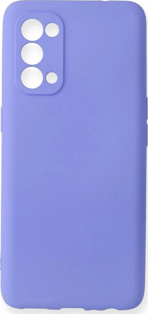 Oppo Reno 5 Pro Kılıf First Silikon - Lila-(5796)