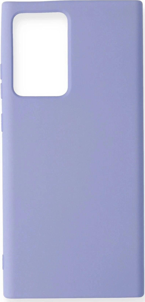 Samsung Galaxy Note 20 Ultra Kılıf Nano içi Kadife Silikon - Lila-(5796)