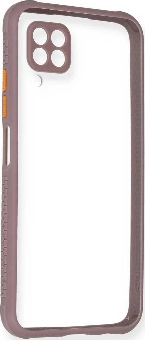 Huawei P40 Lite Kılıf Miami Şeffaf Silikon - Açık Mor-(5796)