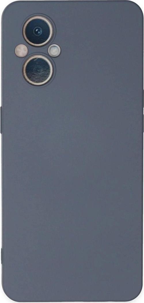 Oppo Reno 7 Lite Kılıf Nano içi Kadife Silikon - Gri-(5796)