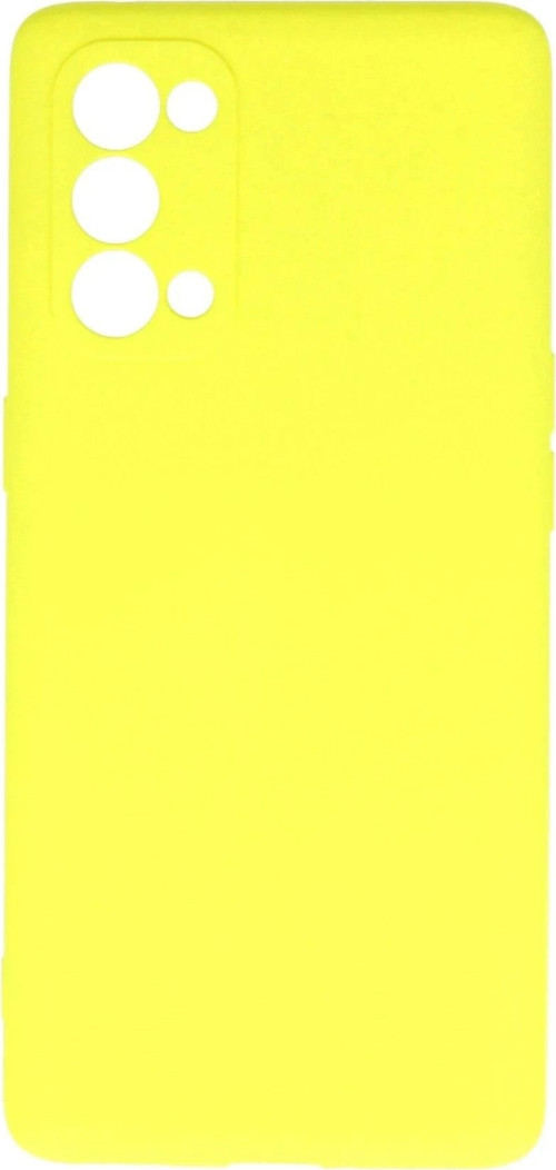 Oppo Reno 5 Pro Kılıf First Silikon - Sarı-(5796)