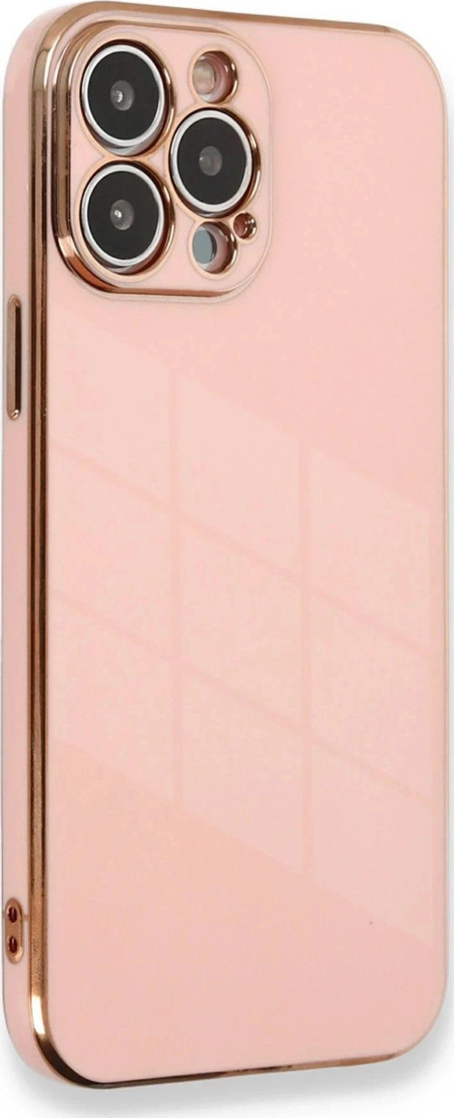 iPhone 13 Pro Max Kılıf Volet Silikon - Pembe-(5796)